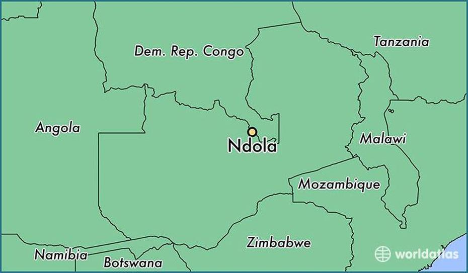 Where Is Ndola, Zambia? / Ndola, Copperbelt Map – Worldatlas, Ndola, Zambia, Zambia Outline, Kabwe Zambia