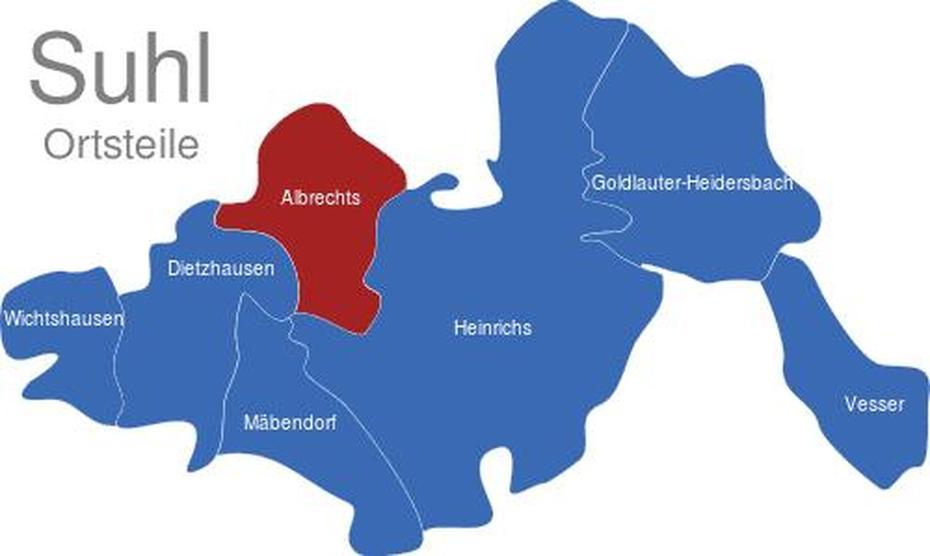 Nuertingen Germany, Kirchheim Teck Germany, Landkarte, Suhl, Germany