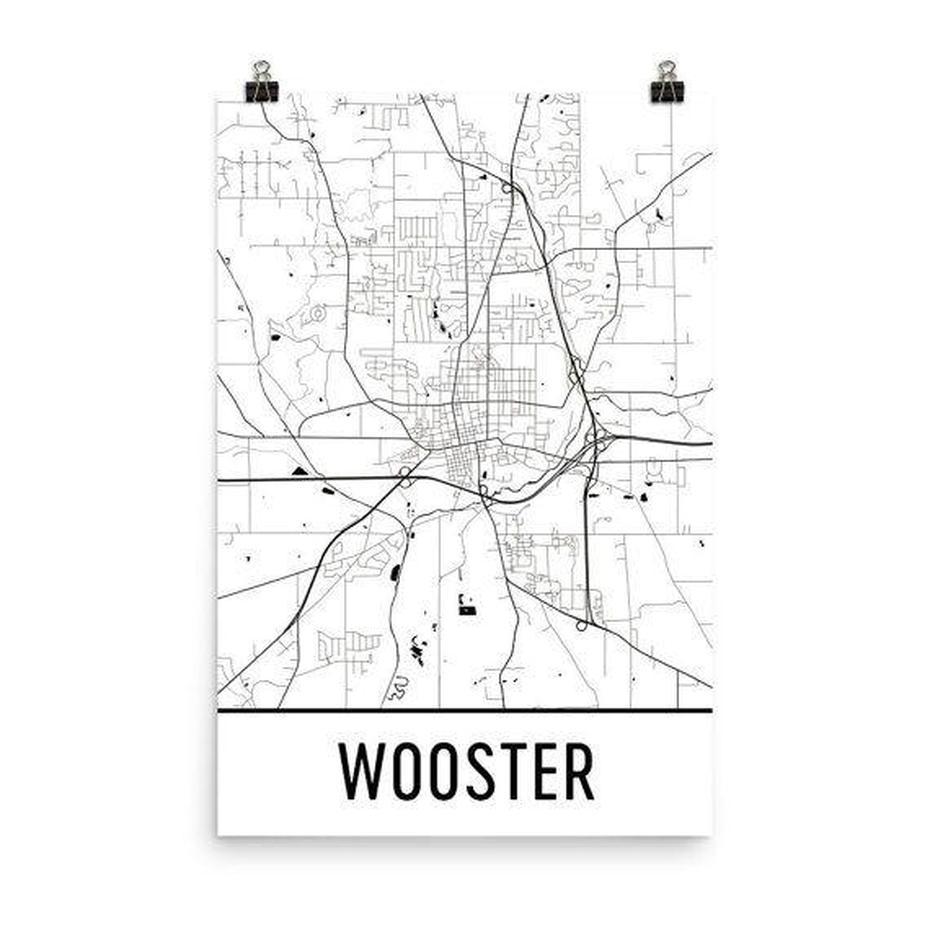 Pin On City Map Art, Wooster, United States, Ironton Ohio, Cambridge  Ohio