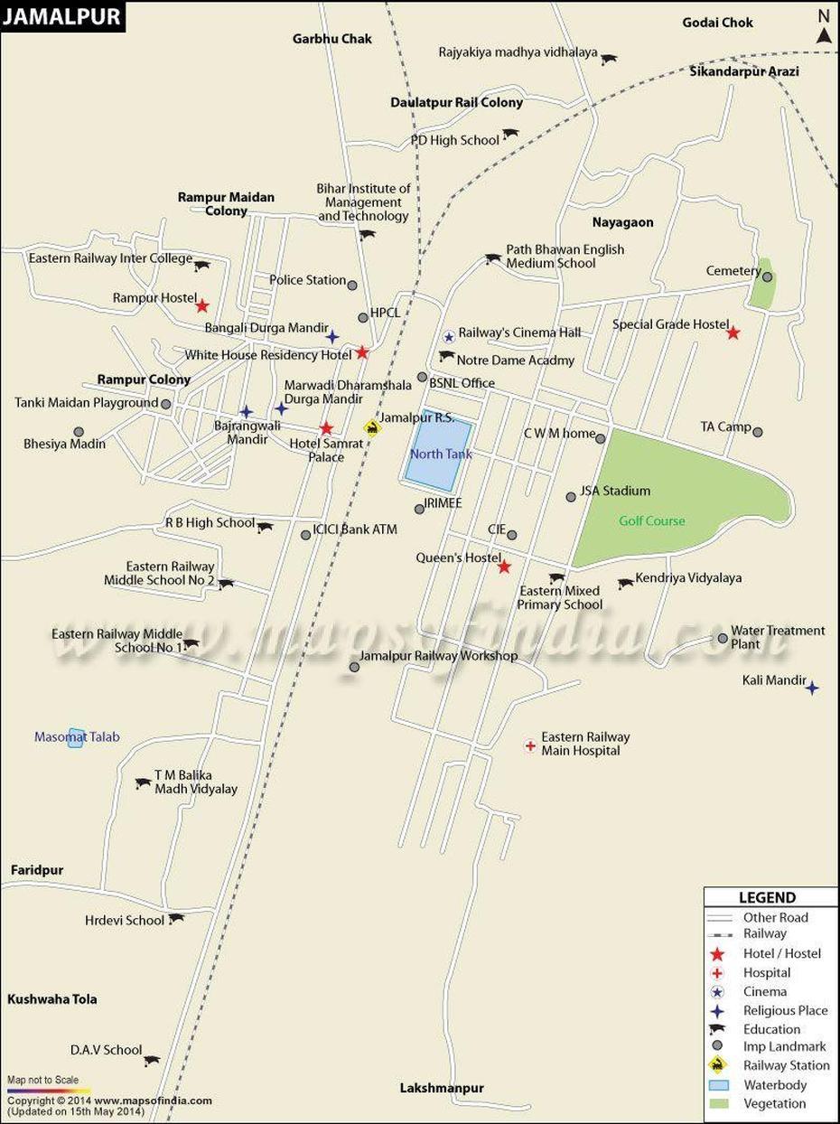 Pin On City Maps Of India, Jamālpur, India, India  With City, India On  Of World