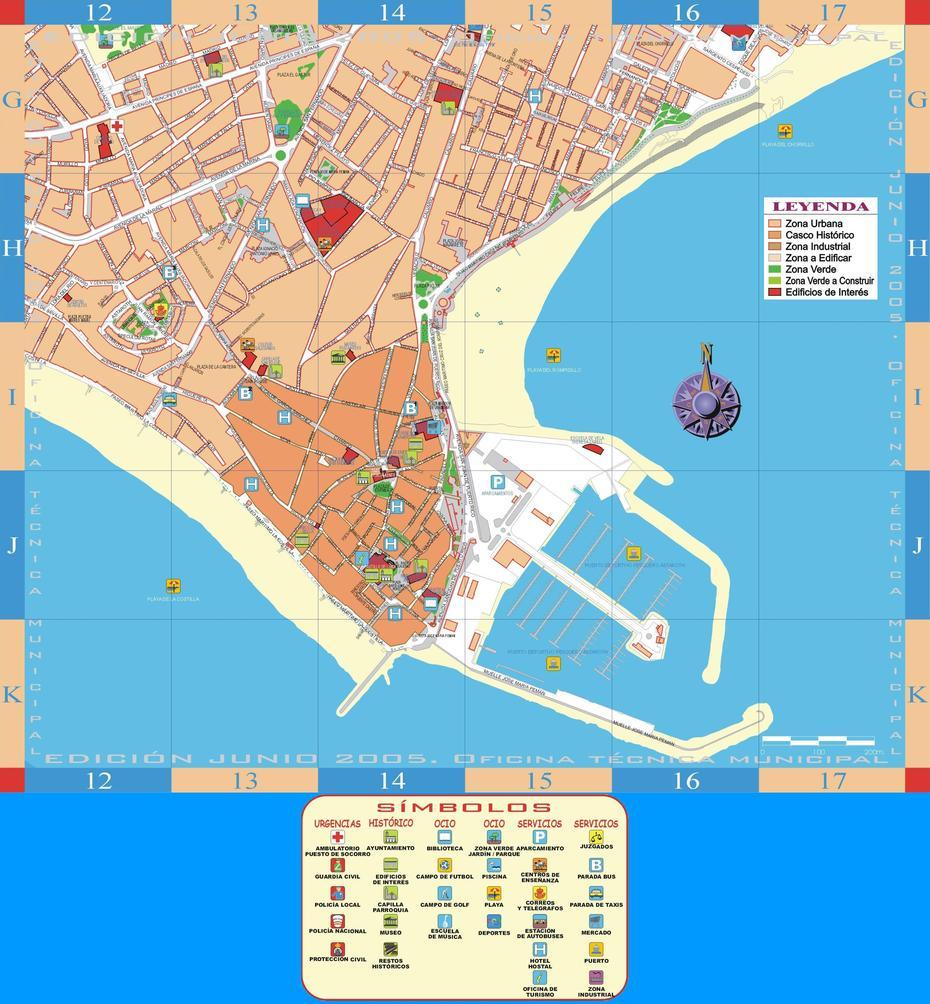 Rota Map 2005 – Part 5 – Full Size | Gifex, Rota, Spain, Rota Cadiz, Rota Spain Beaches