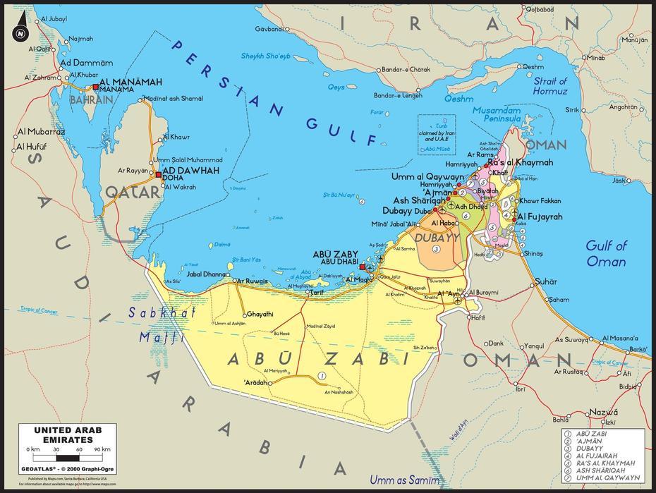 United Arab Emirates Political Wall Map | Maps, Madīnat Zāyid, United Arab Emirates, Dubai United Arab Emirates, United Arabic Emirates