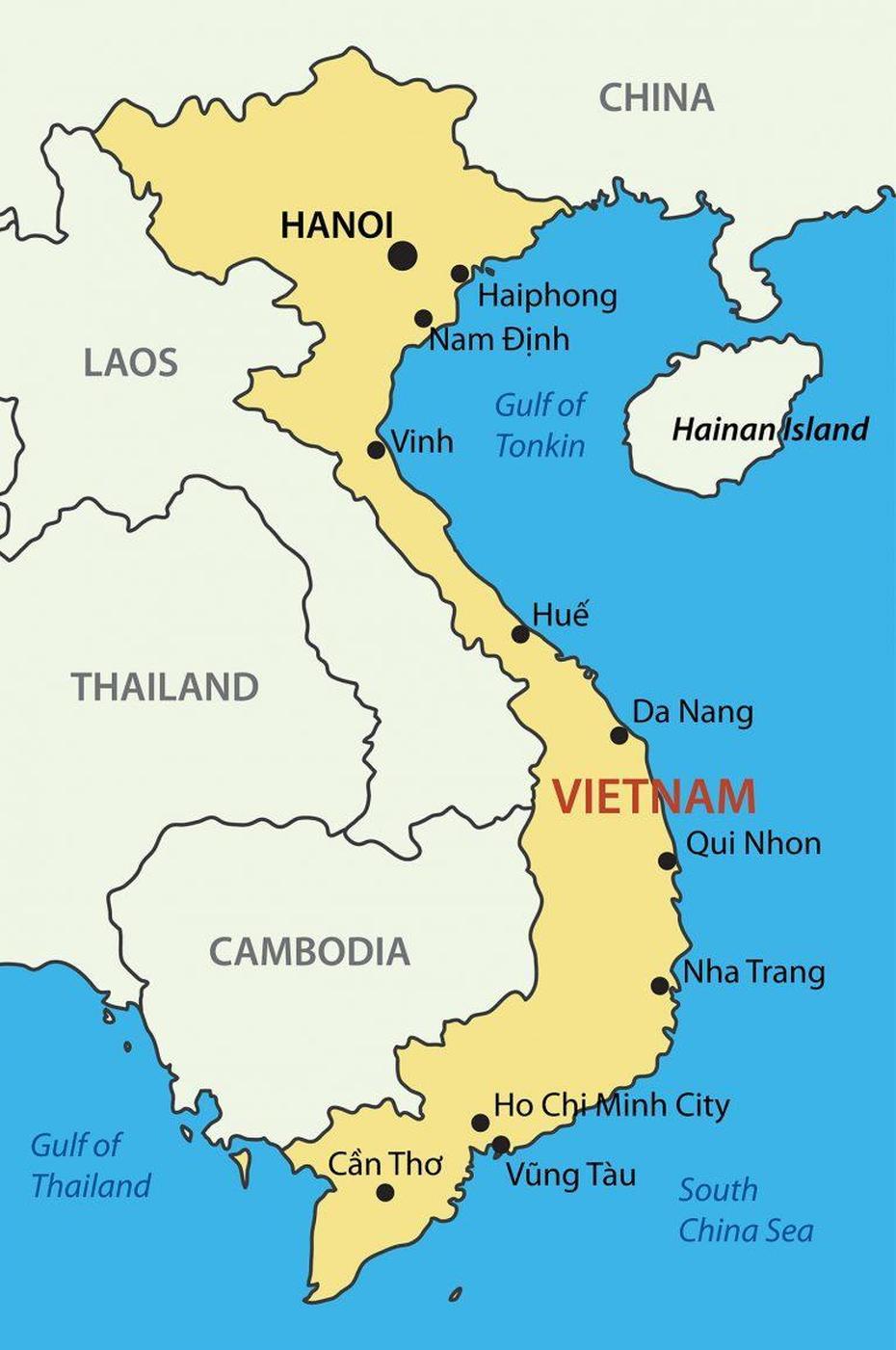 Vietnam-Map | Made Into America:, Biên Hòa, Vietnam, Dong Ha Vietnam, Bien Hoa  City