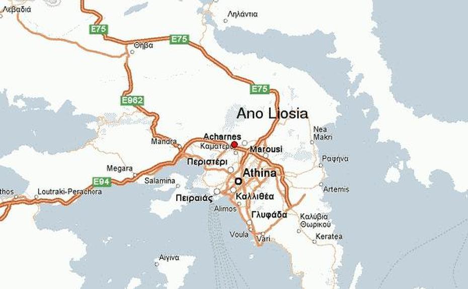 Ano Liosia Location Guide, Áno Liósia, Greece, Ano  Logo, De 15  Anos