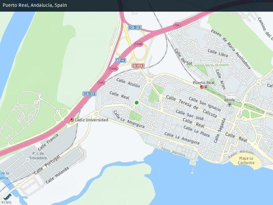 Callejero De Puerto Real | Plano Y Mapa. Trafico En Directo, Puerto Real, Spain, Cadiz Spain Beaches, Puente Real