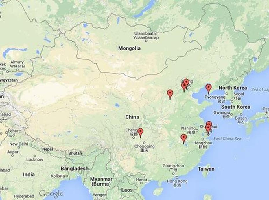 Of China Provinces, China  Colored, Additional Persecution, Gaobeidian, China