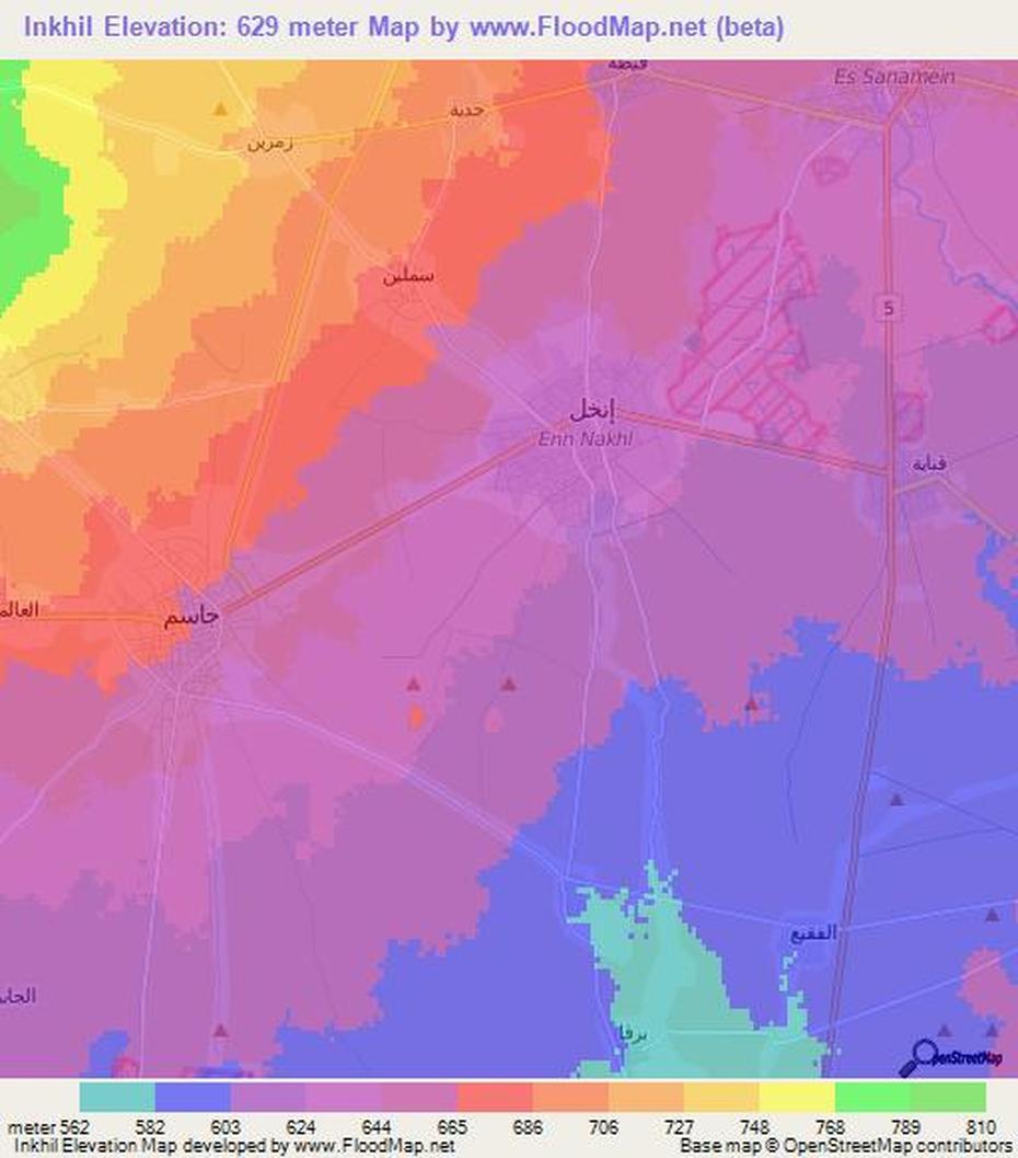 Elevation Of Inkhil,Syria Elevation Map, Topography, Contour, Inkhil, Syria, Israel- Syria, Aleppo Syria