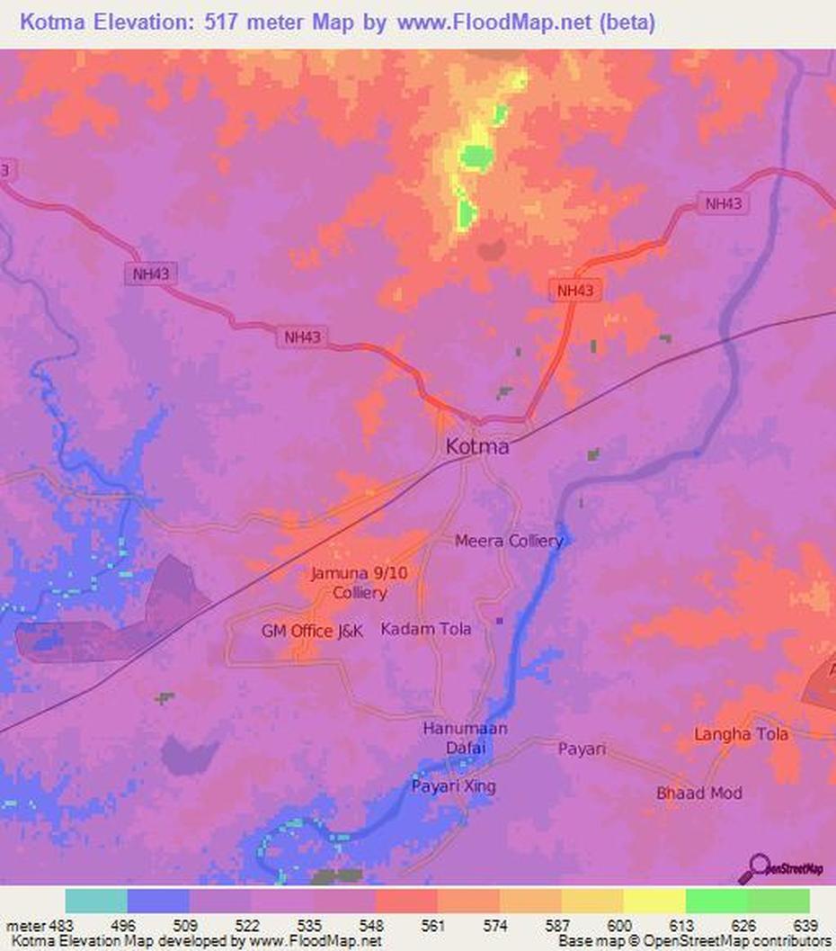 Elevation Of Kotma,India Elevation Map, Topography, Contour, Kotma, India, Anuppur, Things Fall  Apart Mask