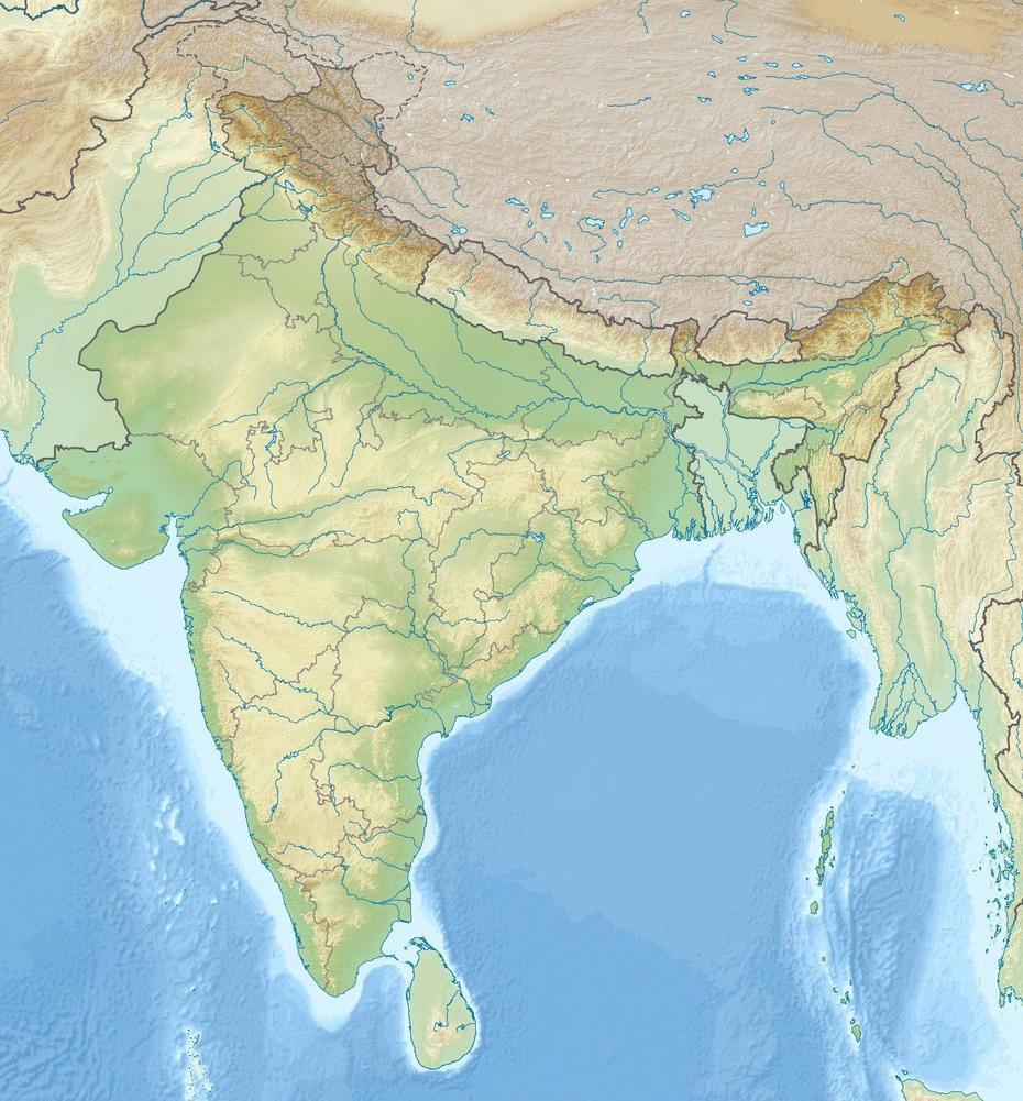 File:India Relief Location Map.Jpg – Wikimedia Commons, Coondapoor, India, India  By State, Chennai India