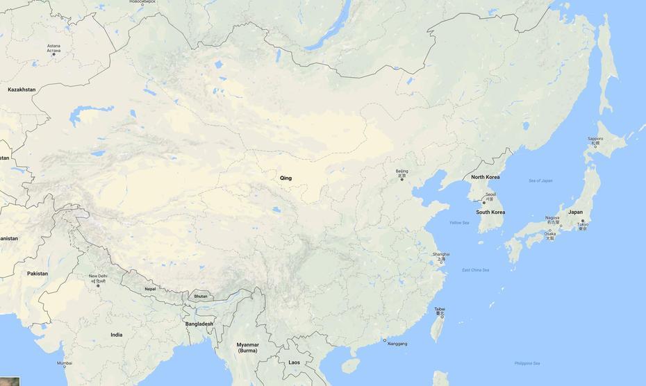 Google Maps: Qing Dynasty : Imaginarymaps, Qingzhen, China, Chinese Hubei, Xinjiang China