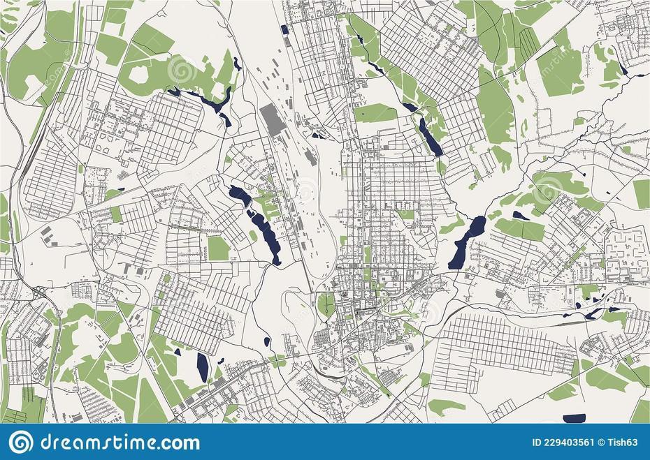 Map Of The City Of Makiivka, Ukraine Stock Illustration – Illustration …, Makiivka, Ukraine, Ukraine Cities, Ukraine Road