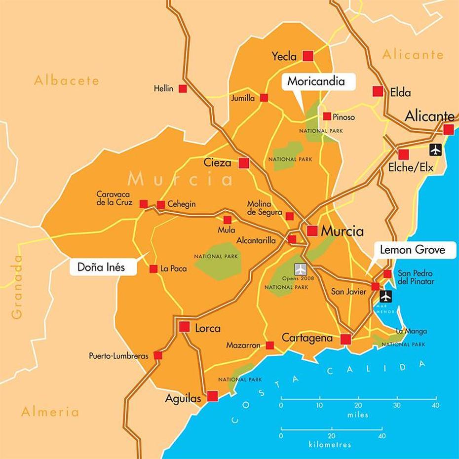 Murcia Map, Murcia, Spain, Living In Murcia Spain, La Rioja Spain