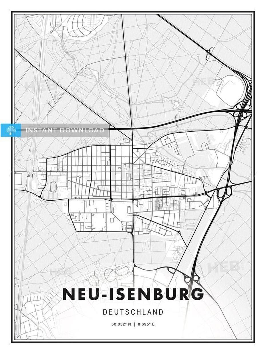 Neu-Isenburg, Germany, Modern Print Template In Various Formats …, Neu Isenburg, Germany, Hesse Germany, Frankfurt Germany