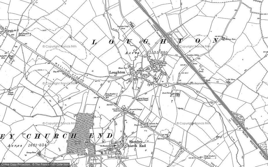 Old Maps Of Loughton, Buckinghamshire – Francis Frith, Loughton, United Kingdom, Gravesend Town, Gravesend Brooklyn