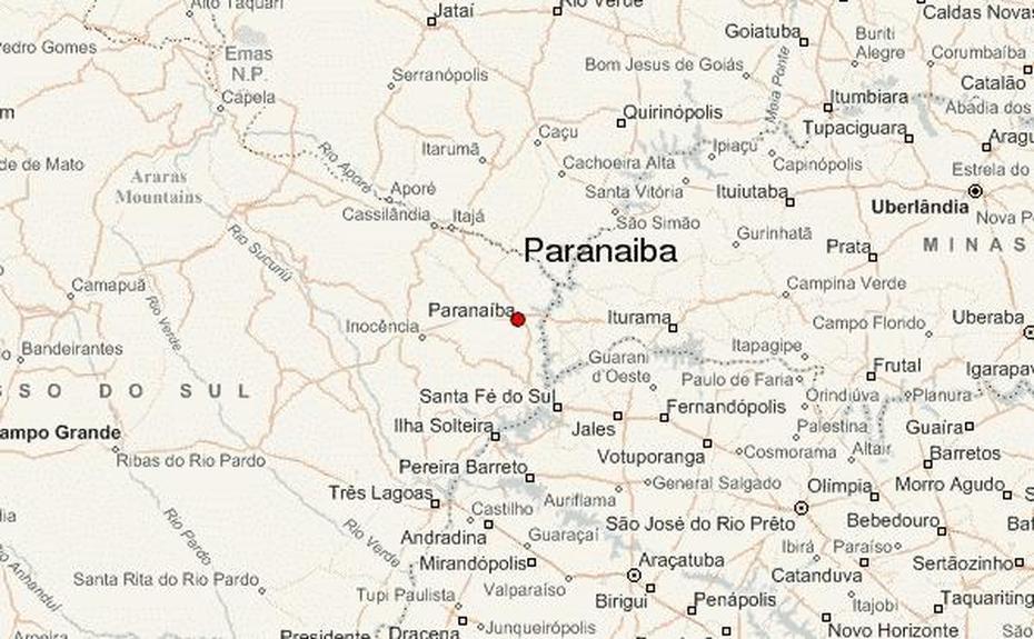 Paranaiba Location Guide, Paranaíba, Brazil, Brazil  Printable, Simple Brazil