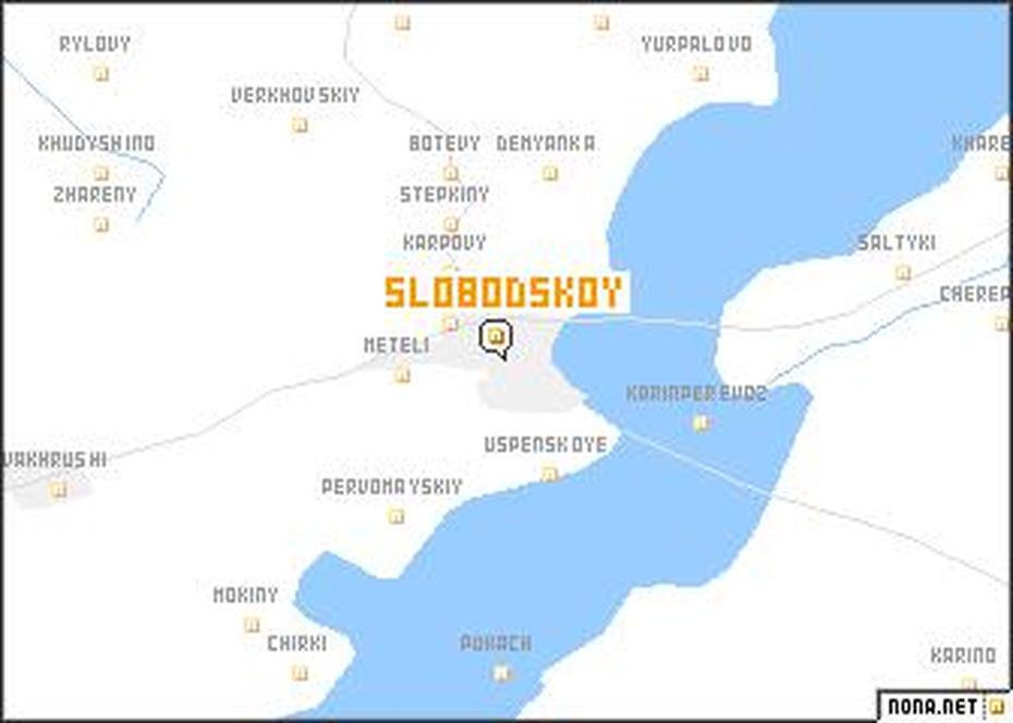 Slobodskoy (Russia) Map – Nona, Slobodskoy, Russia, Russia  With Capital, Road  Of Russia