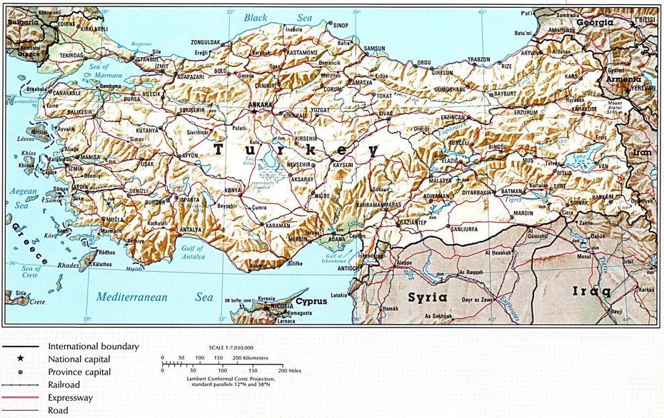 Turkey Maps – Perry-Castaneda Map Collection – Ut Library Online, Bünyan, Turkey, Bünyan, Turkey