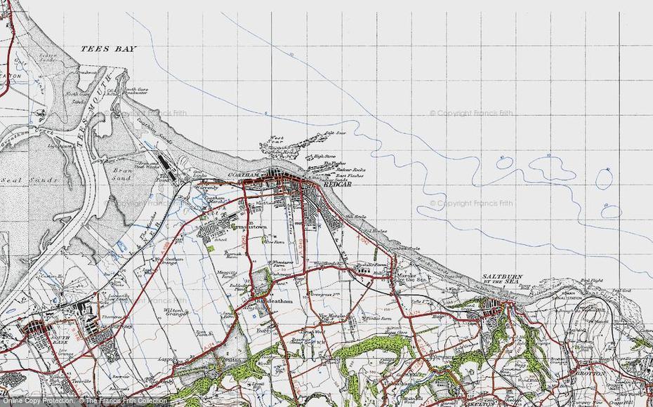 Yorkshire United Kingdom, Physical  United Kingdom, Francis Frith, Redcar, United Kingdom