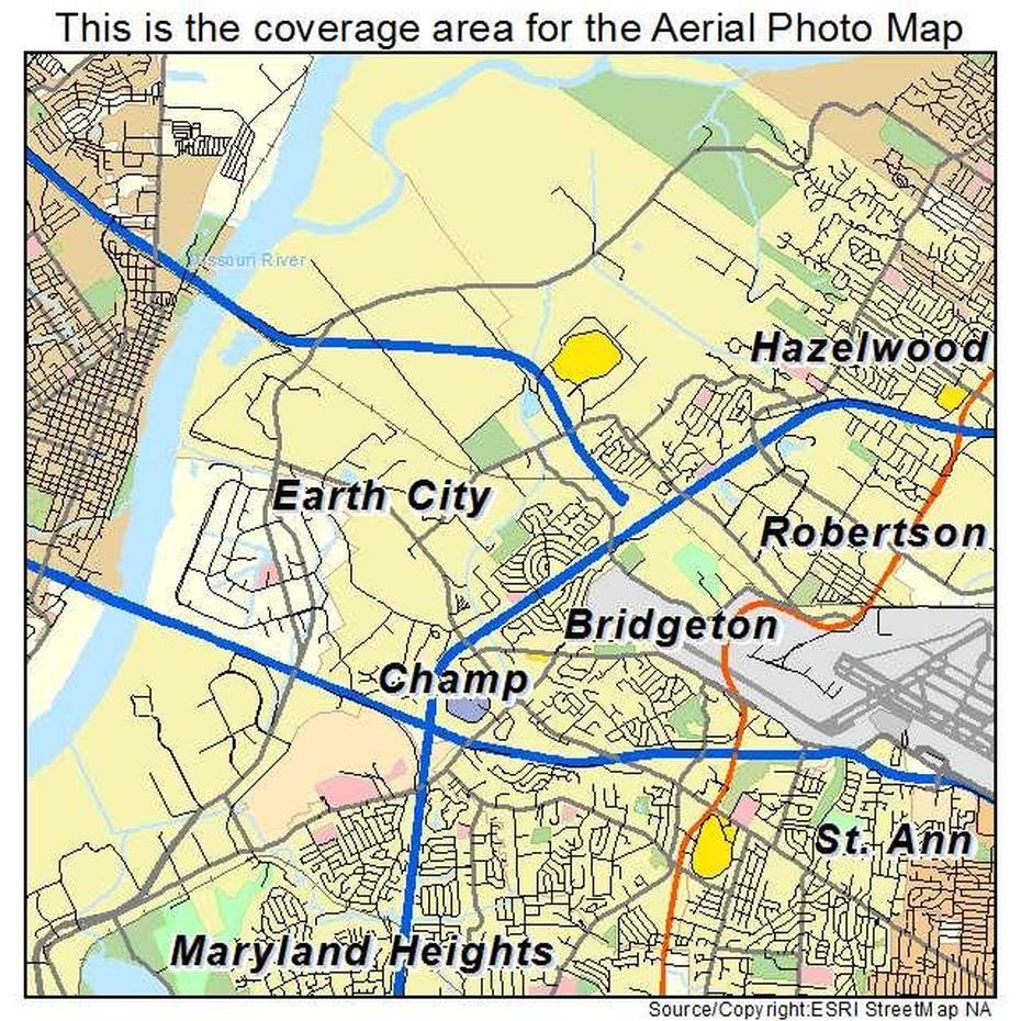 Aerial Photography Map Of Bridgeton, Mo Missouri, Bridgeton, United States, Bridgeton Missouri, Bridgeton New Jersey