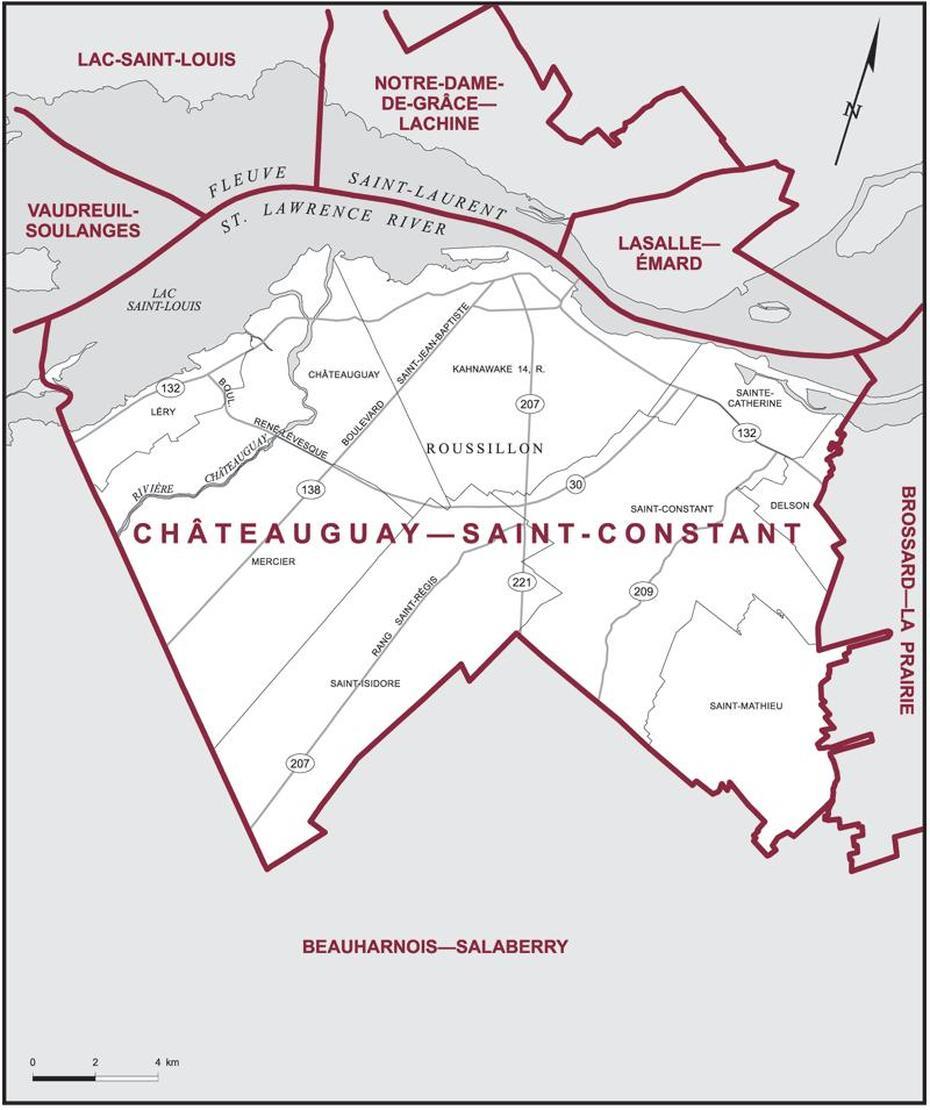 Chateauguaysaint-Constant | Maps Corner | Elections Canada Online, Saint-Constant, Canada, Canadian Rail Museum, Rue Saint Pierre