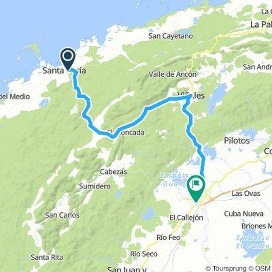 Cycling Routes And Bike Maps In And Around Minas De Matahambre …, Minas De Matahambre, Cuba, Cuba  With Cities, Guanabacoa Cuba