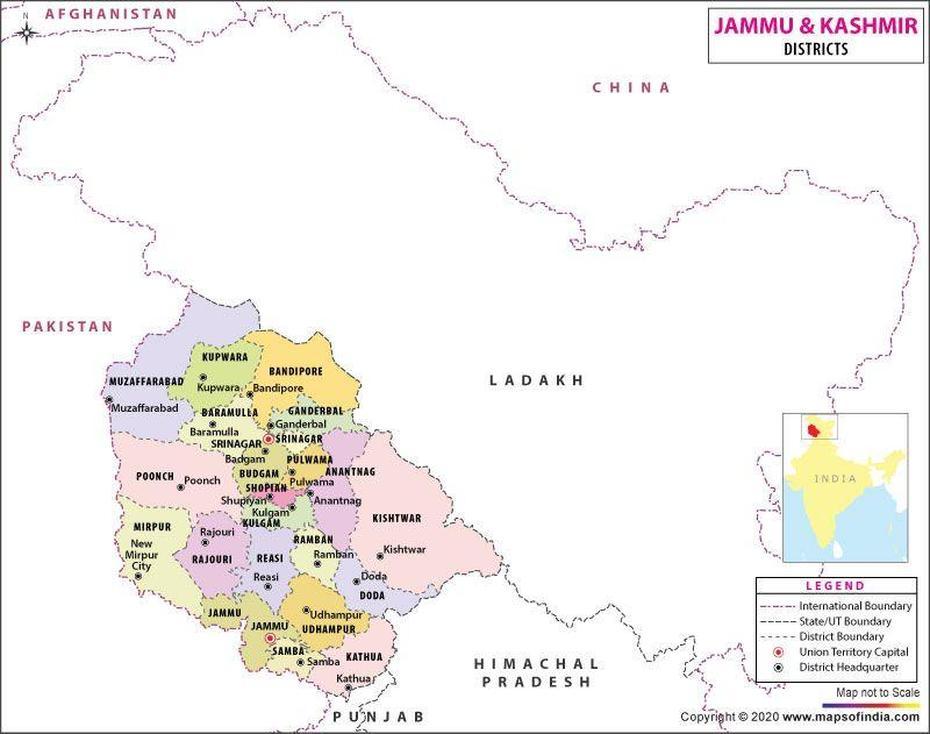 Get The List Of Districts Of Jammu & Kashmir. Map Highlights All The …, Jammu, India, Bihar India, Kashmir  Google