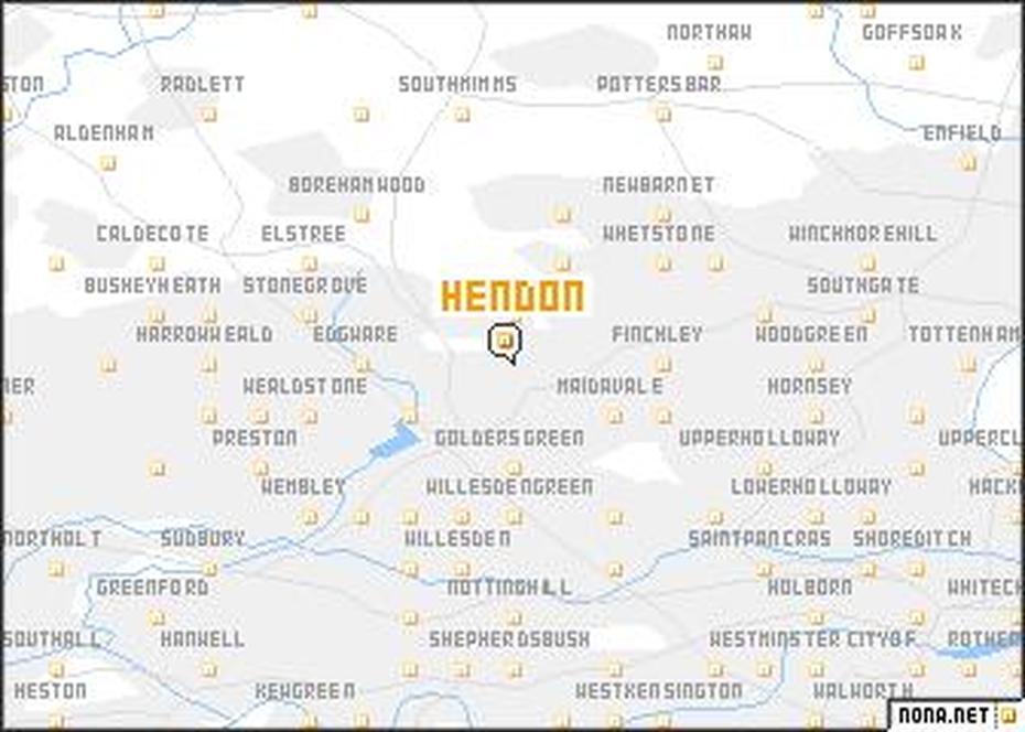 Hendon (United Kingdom) Map – Nona, Hendon, United Kingdom, Totnes Devon  England, England  With Countries