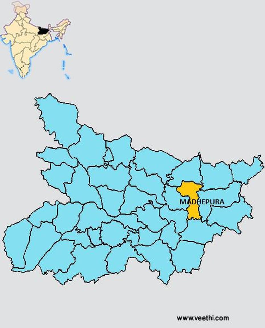 Madhepura District, Madhepur, India, Di  Mani, India  With Cities