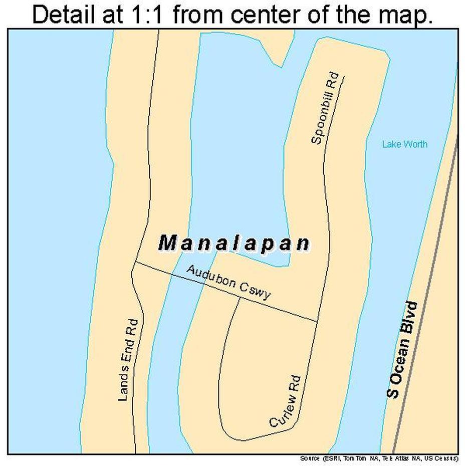 Manalapan Florida Street Map 1242700, Manalapan, United States, Manalapan Police, Manalapan Township