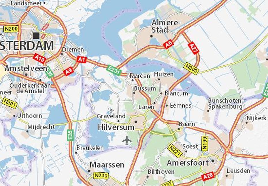 Map Of Bussum – Michelin Bussum Map – Viamichelin, Bussum, Netherlands, North Holland, Van Bussum