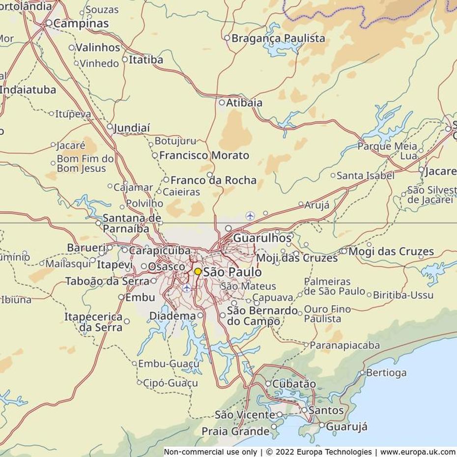 Map Of Guarulhos, Brazil | Global 1000 Atlas, Guarulhos, Brazil, San Paulo Brazil Airport, Sao Paulo International  Airport