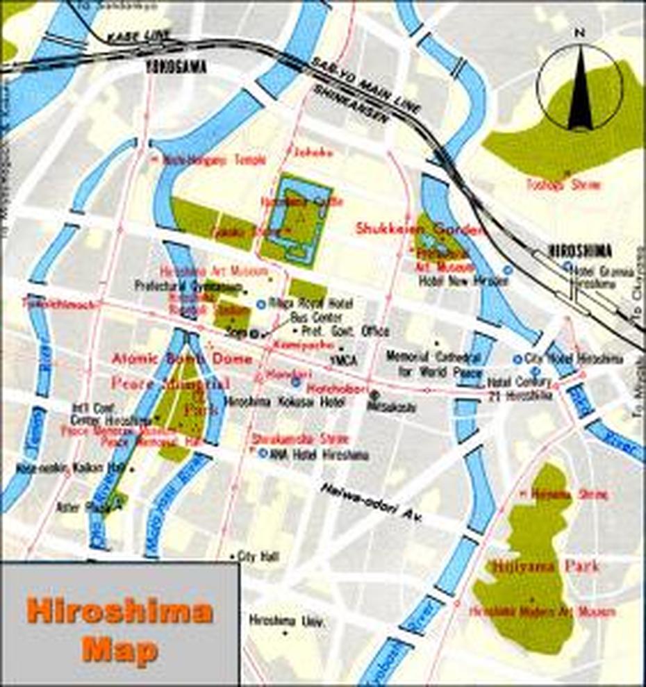 Map Of Hiroshima, Japan  Happiness Is Japan, Hiroshima, Japan, Miyajima, Hiroshima World