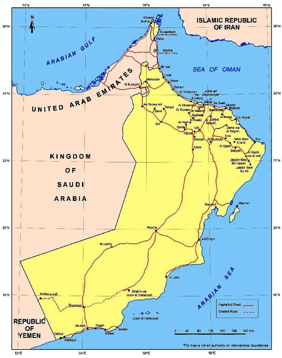 Oman Maps, Masqaţ, Oman, Oman Place, Of Oman Country