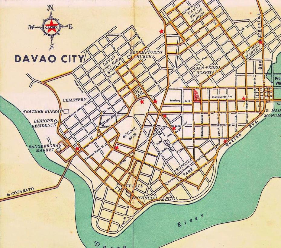 Philippines City Maps – Free Printable Maps, Davao, Philippines, Davao City  And Streets, Davao Del Sur