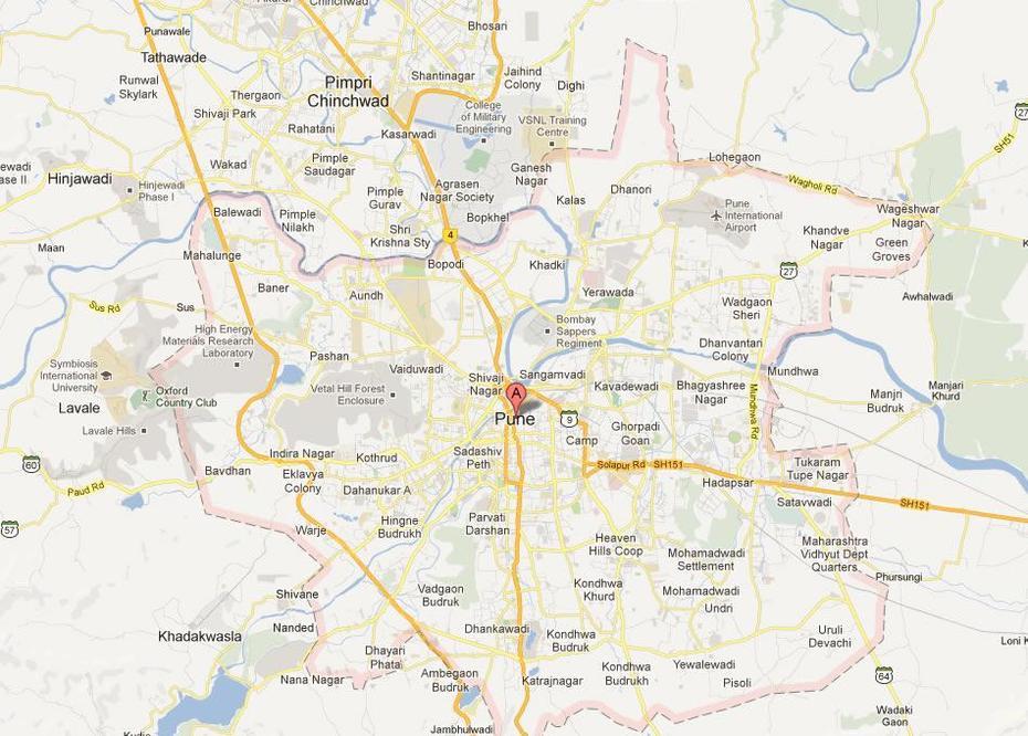 Poona Map And Poona Satellite Image, Poona-Piagapo, Philippines, Pune City  Google, Pmrda