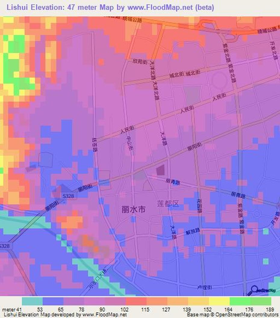 Shenzhen Guangdong China, Zhejiang  Rivers, Elevation , Lishui, China