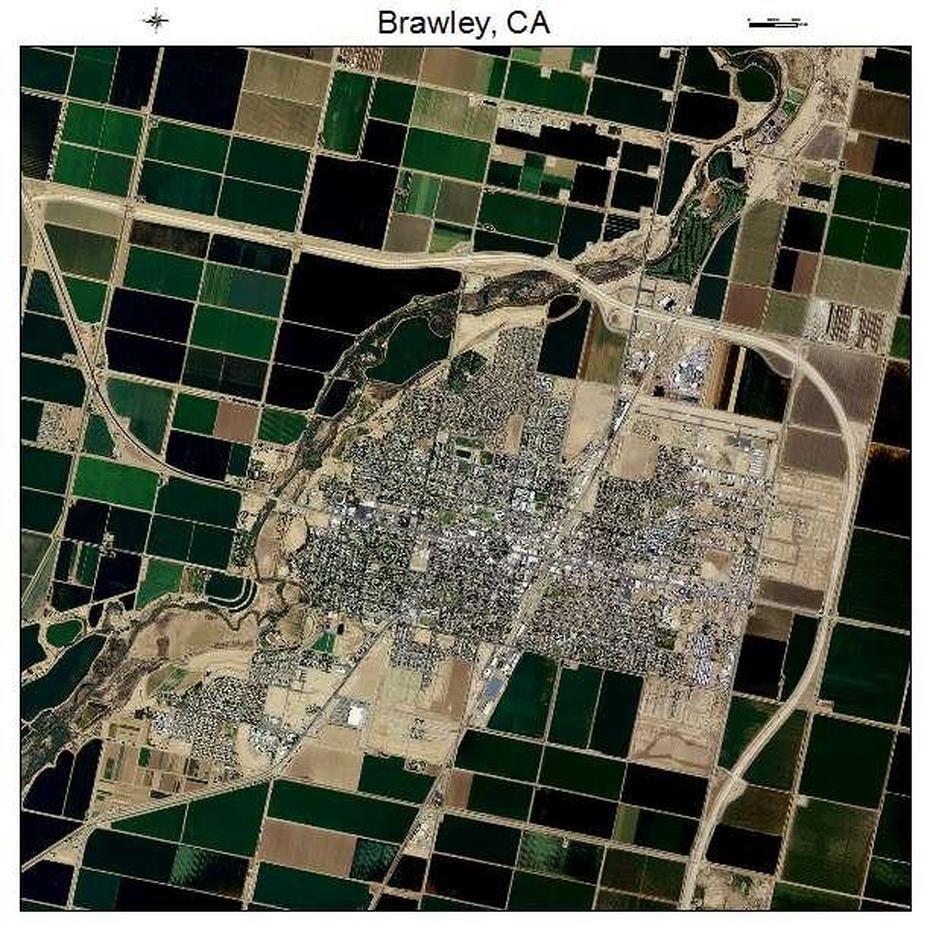 Aerial Photography Map Of Brawley, Ca California, Brawley, United States, City Of Brawley Ca 92227, Brawley Il