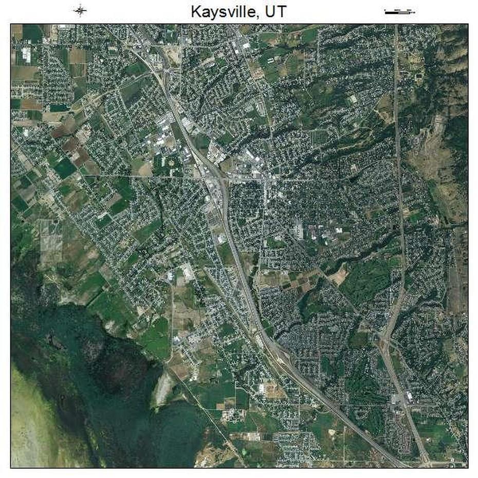 Aerial Photography Map Of Kaysville, Ut Utah, Kaysville, United States, Layton Utah Street, Logan City Utah