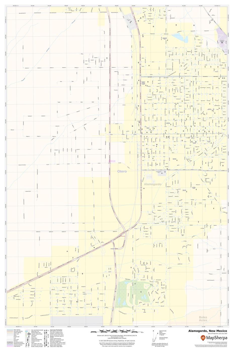 Alamogordo Map, New Mexico, Alamogordo, United States, New Mexico State, City  Of Alamogordo Nm