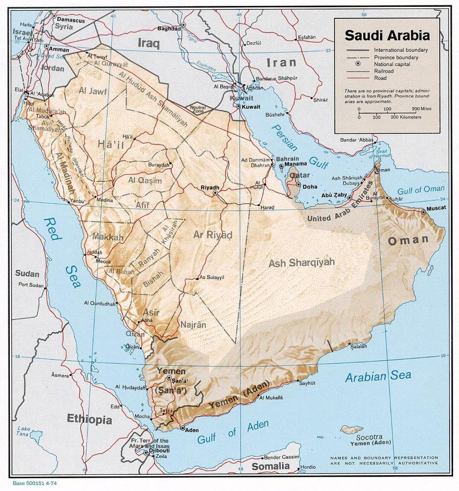 Detailed Administrative Map Of Saudi Arabia. Saudi Arabia Detailed …, Al Qaţīf, Saudi Arabia, Saudi Arabia Location, Saudi Arabia Villages