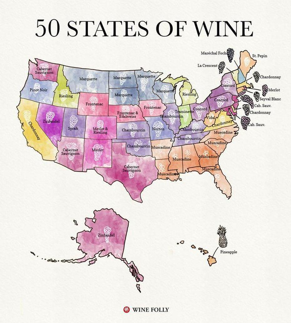 Detailed  United States, United States  Color, Wine, Vineyard, United States