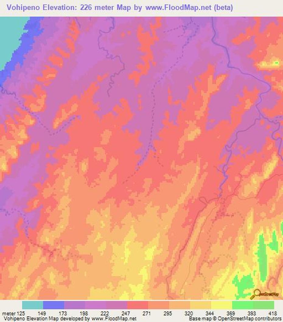 Elevation Of Vohipeno,Madagascar Elevation Map, Topography, Contour, Vohipeno, Madagascar, Antefasy Madagascar, Savana Madagascar