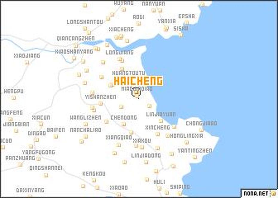 Haicheng (China) Map – Nona, Haicheng, China, Liaoning China, Liaoning Province China