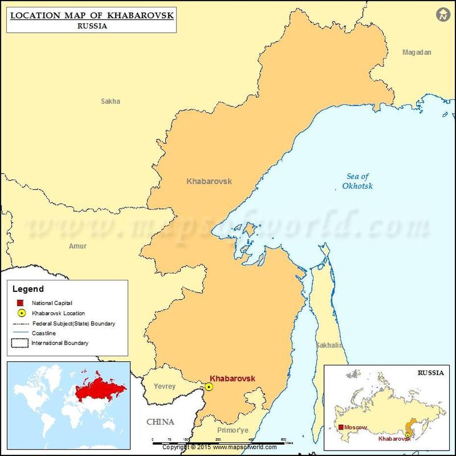 Where Is Khabarovsk | Location Of Khabarovsk In Russia Map, Khabarovsk, Russia, Amursk Russia, Khabarovsk City