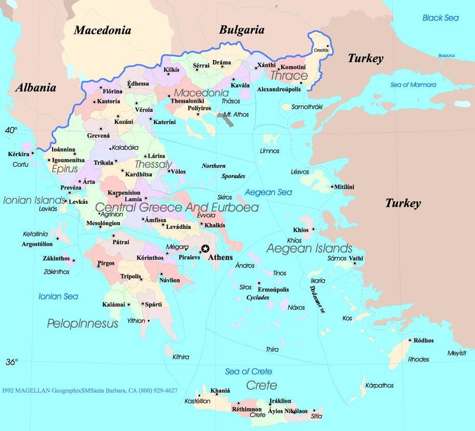 Map Of Greece | Physical Map Of Greece, Sykiés, Greece, Ioannina Greece, Nafpaktos  Castle