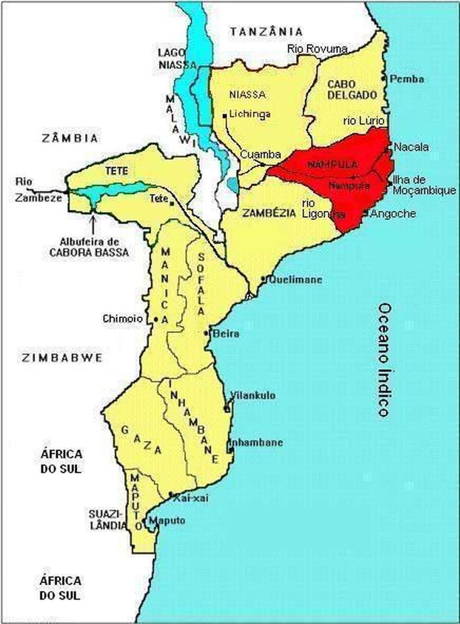 Map Nampula  Mapsof, Nampula, Mozambique, Cidade De Nampula, Physical  Of Mozambique