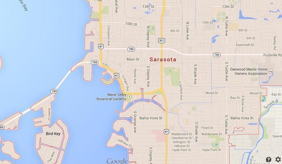 Map Of Sarasota, Sarasota, United States, Usa States Sarasota, Sarasota Parks