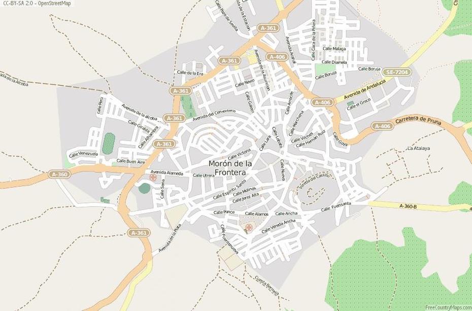 Moron De La Frontera Map Spain Latitude & Longitude: Free Maps, Morón De La Frontera, Spain, Moron Ab Spain, Jerez De La Frontera