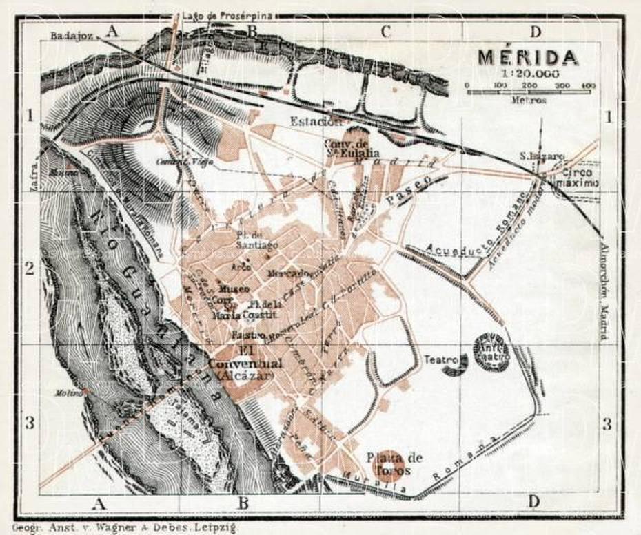 Old Map Of Merida In 1913. Buy Vintage Map Replica Poster Print Or …, Merida, Philippines, Merida Mountain Bike, Bato Leyte Philippines