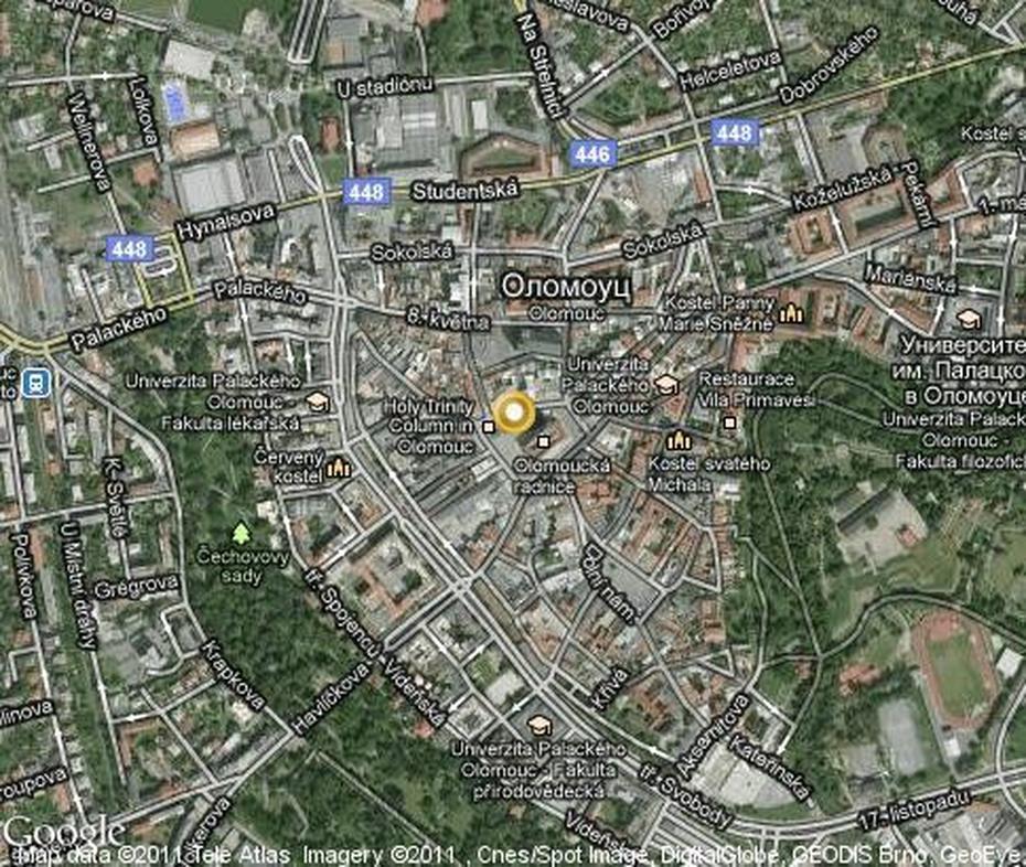Olomouc, Czechia, Satellite , Olomouc, Czechia